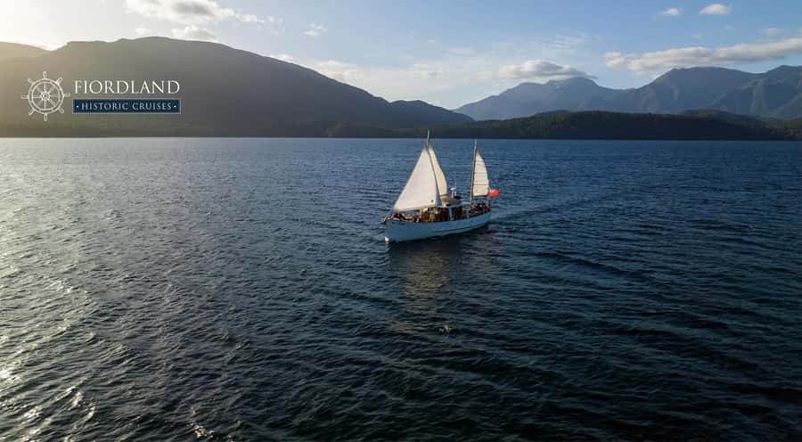 Evening Champagne Cruise on Historic 1935 Motor Yacht. - From Te Anau’s wharf to open water
