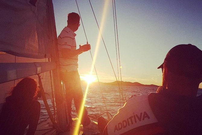 Experience Romantic Sunset Sailing on modern 36ft sail yacht from Zadar - The Sea Organ from the water