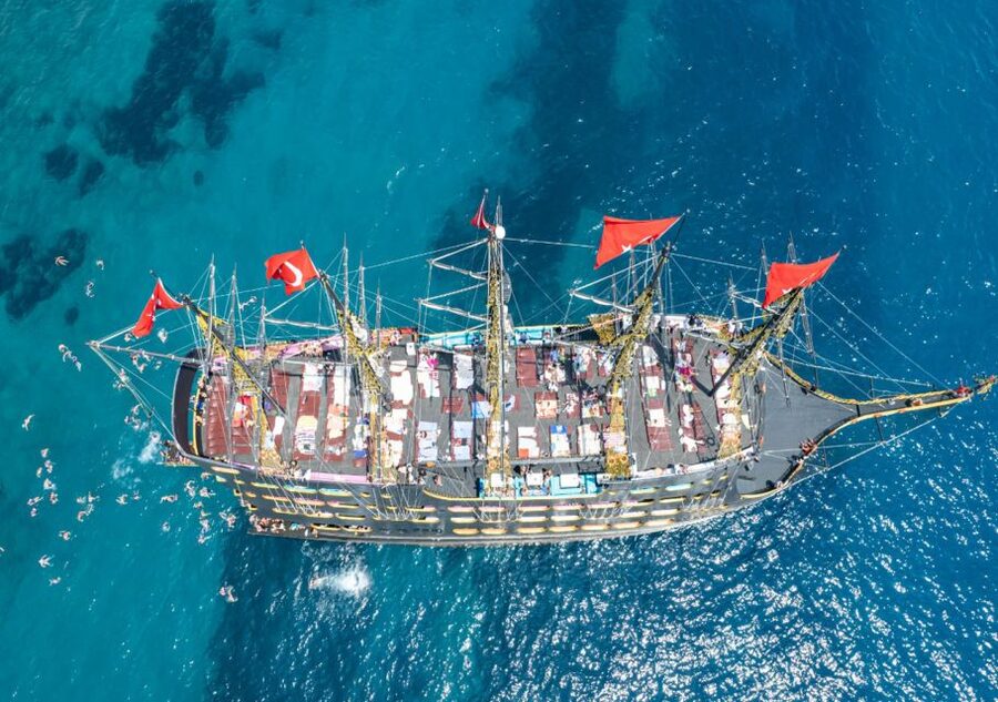 From City of Side and Alanya: Legends and Pirates Yacht Tour - Buffet lunch and unlimited cold drinks