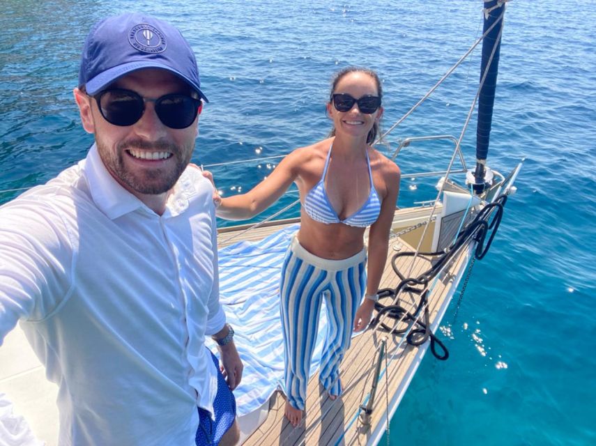 From Hvar: Boat Tour to Pakleni Islands on a Comfort Yacht - Leaving Hvar Riva on a compact sailing yacht