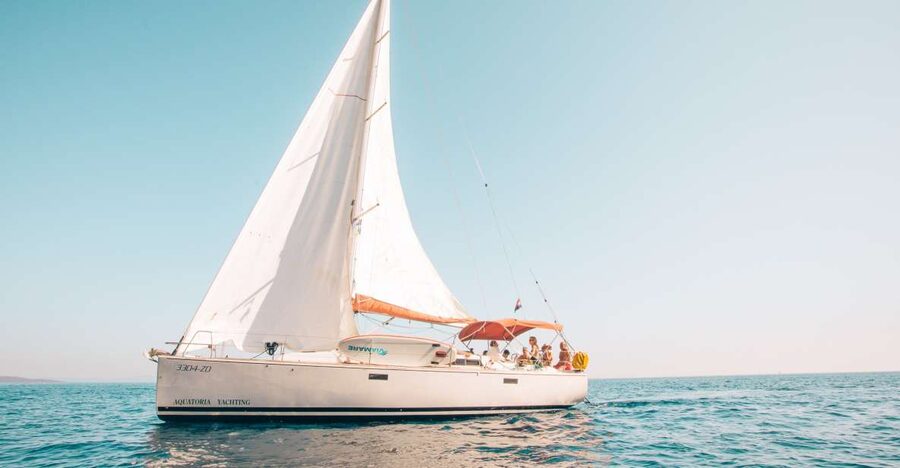 From Hvar: Boat Tour to Pakleni Islands on a Comfort Yacht - First bay: an hour in clear, sheltered water
