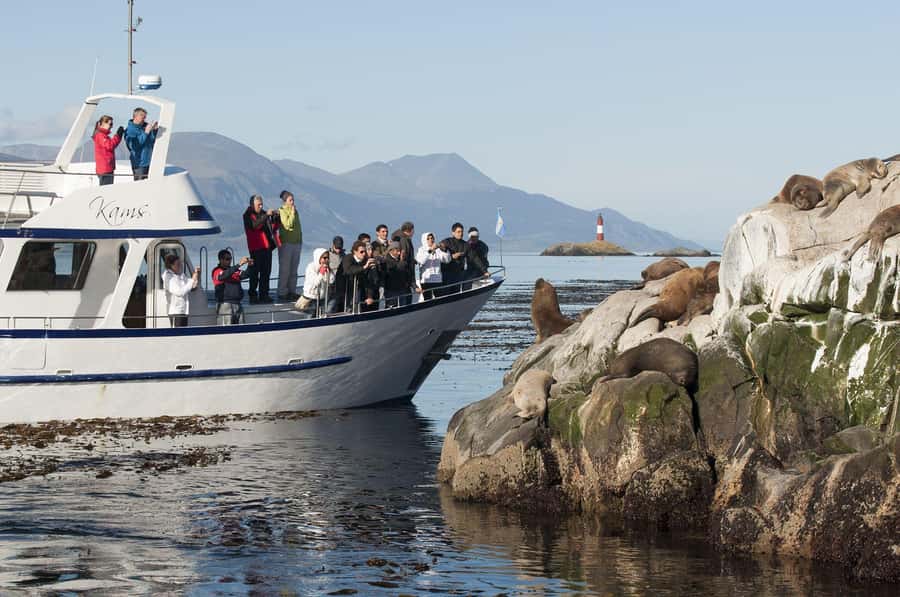 From Ushuaia: Beagle Channel Yacht Sailing Tour - Ushuaia Bay and the first mountain views