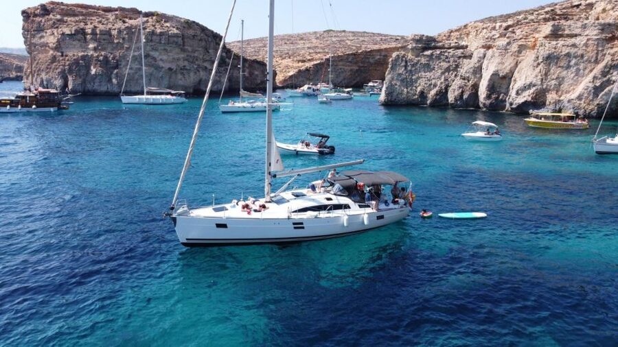 From Valletta: Full Day Private Charter on a Sailing Yacht - Crystal Lagoon and Its Shorter Pause