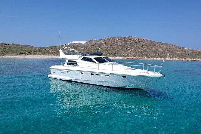 Full Day Private Yacht Cruise in Mykonos on a Ferretti Altura 52s - The Ferretti Altura 52s and group size