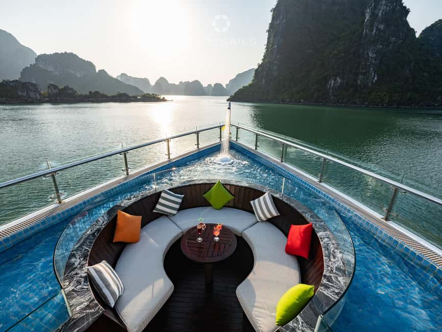Ha Long–Lan Ha Luxury Yacht Day Cruise from Hanoi - Spring rolls, snacks, and the sunset party