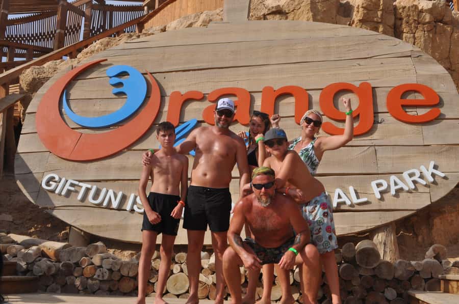 Hurghada: Elegance Yacht Cruise To Orange & Magawish island - Orange Bay before the crowds