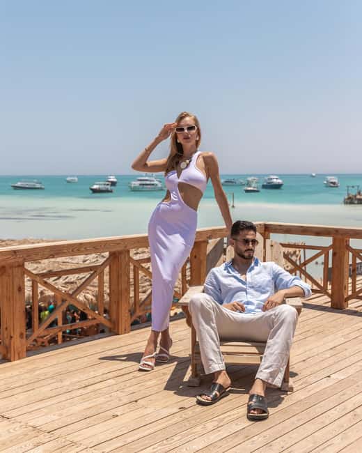 Hurghada: Yacht Trip 2 islands, Diving & Snorkeling W Lunch - Orange Island and its 1.5-hour beach break