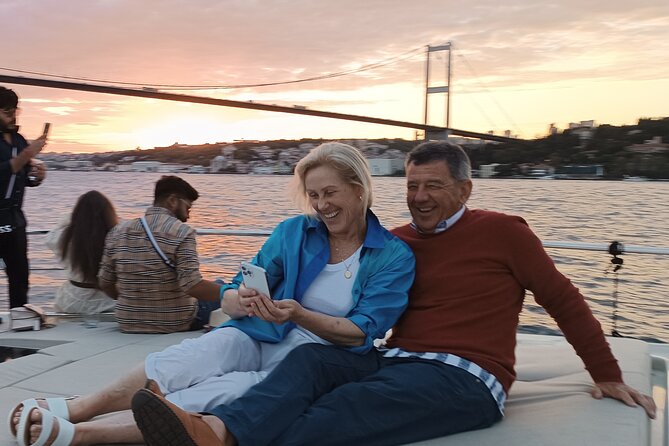Istanbul Bosphorus Sunset Cruise on Luxury Yacht - The return past Galata Bridge and Galataport