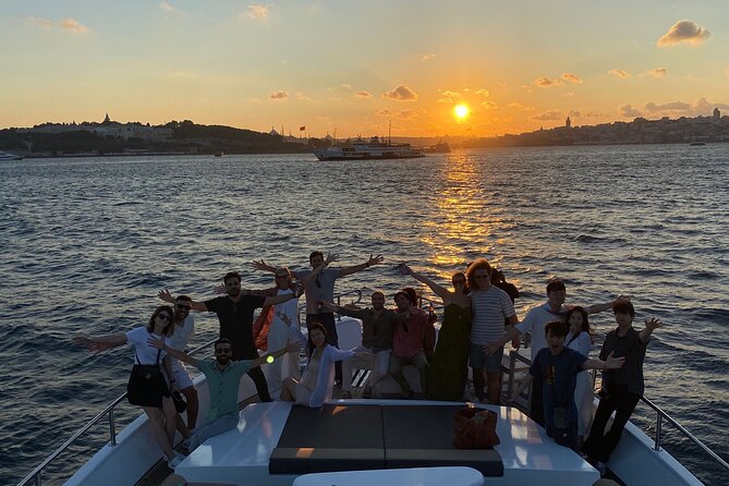 Istanbul Bosphorus Sunset Yacht Cruise - Dolmabahçe Palace and Çırağan Palace from the European shore