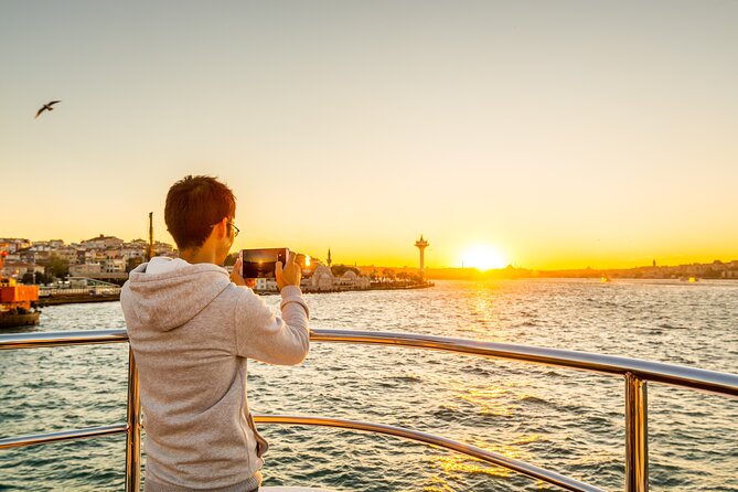 Istanbul Bosphorus Sunset Yacht Cruise with Snack and Refreshment - Dolmabahçe Palace from the water