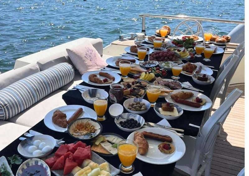 Istanbul: Morning Bosphorus Yacht Cruise w/Turkish Breakfast - Baklava, tea, and the atmosphere on board