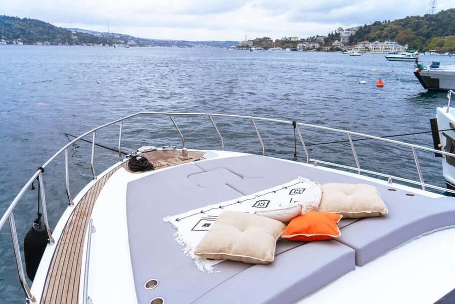 Istanbul: Private Bosphorus Yacht with Tour Guide and Snacks - Maiden’s Tower and the old city skyline