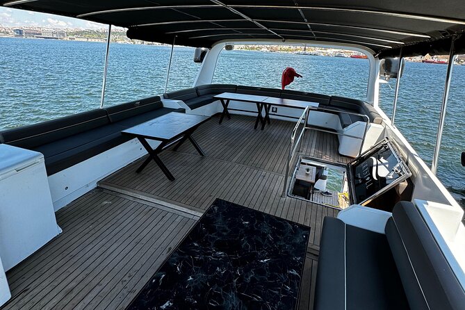 Istanbul Private Luxury Yacht on Bosphorus 25 Meter 82 Feet - Galata Tower, Galataport, and the European shore