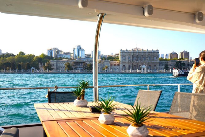 Istanbul Private Luxury Yacht on Bosphorus 25 Meter 82 Feet - Dolmabahçe Palace and Çırağan Palace from the water