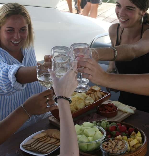 Lagos: Luxury Private Yacht Charter with Drinks and Snacks - Leaving Marina de Lagos aboard CRISTAL