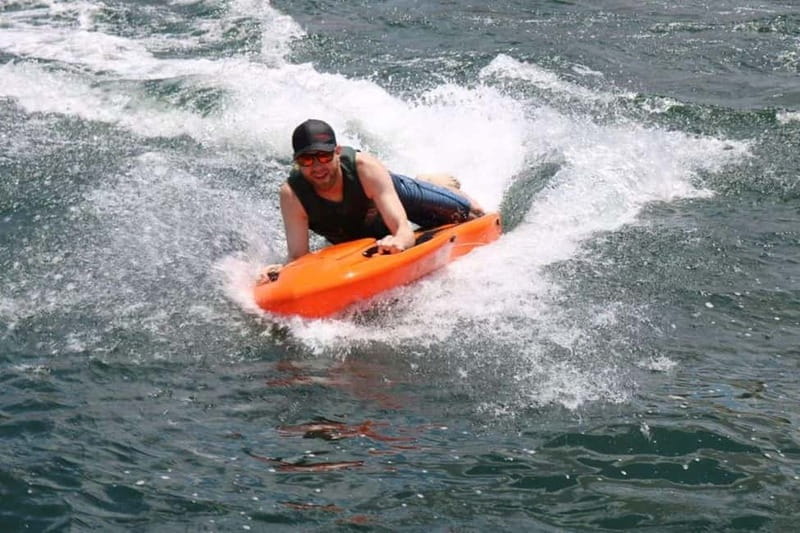 Lagos: Luxury Private Yacht Charter with Drinks and Snacks - Paddleboards, snorkeling masks, and an inflatable kayak