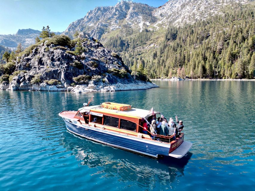 Lake Tahoe: Emerald Bay Sunset Wine Tasting Yacht Cruise - Cruising Lake Tahoe before the bay