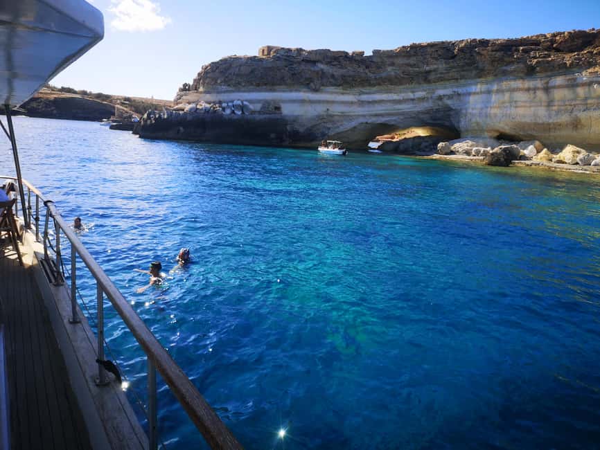Lampedusa: Yacht excursion, swimming stops and typical lunch - Mare Morto, Cala Creta, and the caves