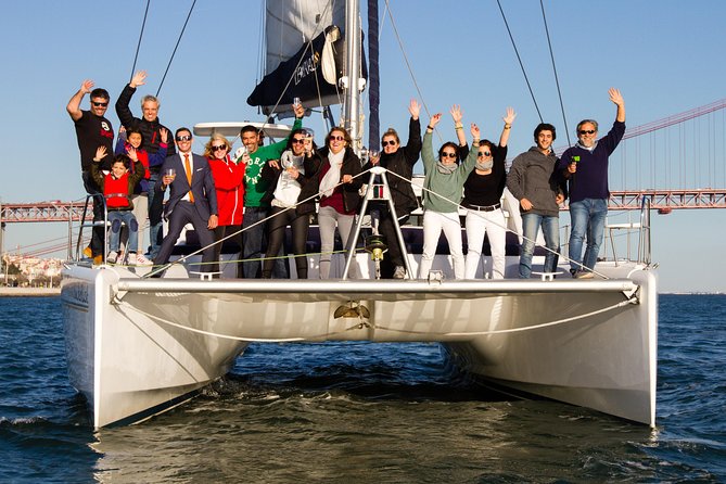 Lisbon: Sunset Cruise With Drinks on Spacious Yacht - Turning beneath the bridge