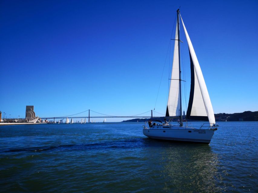 Lisbon: Yacht Sailing Tour With Portuguese Wine and History - The wide view toward Cristo Rei