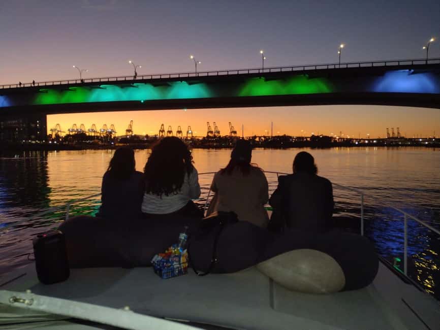 Long Beach: Private Night Yacht Cruise With City Lights - The Queen Mary and Long Beach harbor views