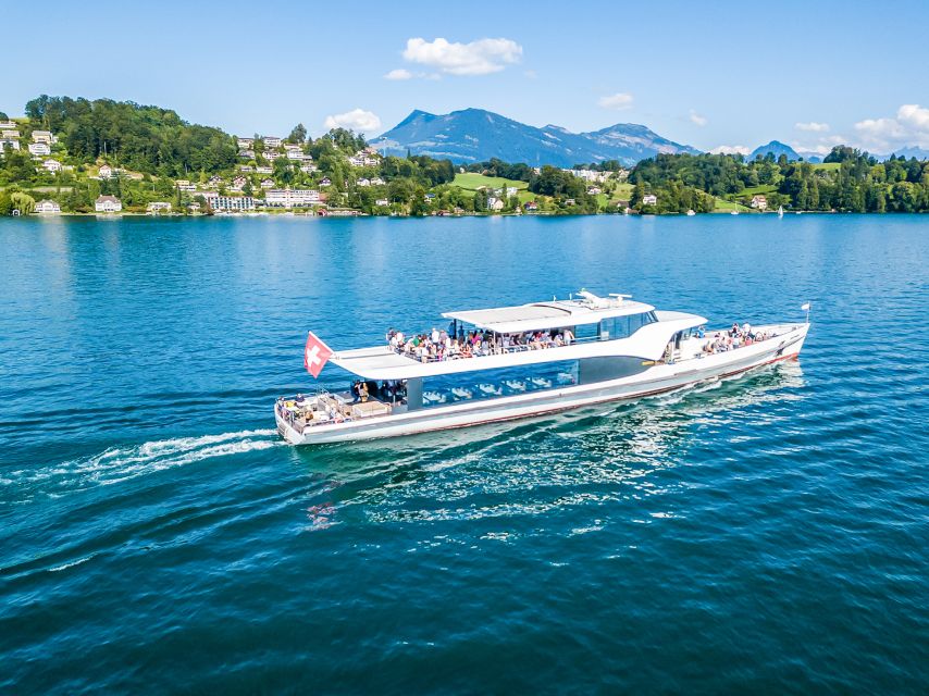 Lucerne: 1-Hour Cruise on Panoramic Yacht - The One-Hour Route Toward Meggenhorn Castle