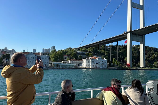 Luxurious Bosphorus Small Group Sunset Yacht Cruise with Snacks - The first sights: Dolmabahçe Mosque and Palace