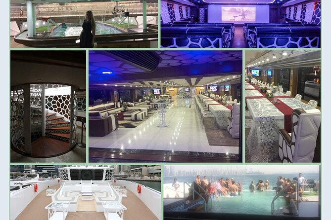 Luxury 7 Star Mega Yacht Dinner Cruise With international Buffet - Lower deck comfort versus upper deck views