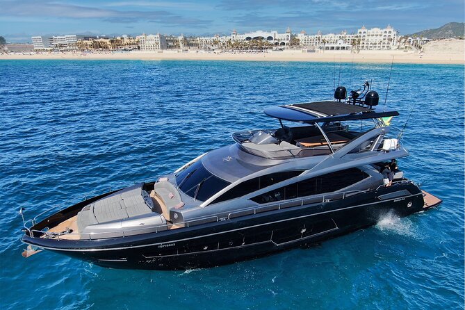 Luxury Black Yacht in Cabo - A private yacht, not a standard harbor cruise