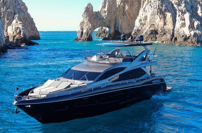 Luxury Black Yacht in Cabo - The crew can shape the whole afternoon