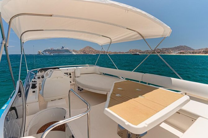 Luxury Yacht Experience in Los Cabos 45 FT - Swimming, Snorkeling, and Time on the Water