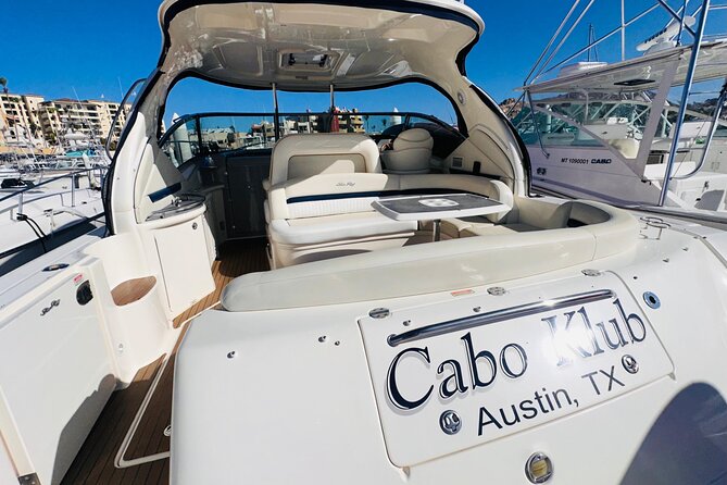 Luxury Yacht Tour in Los Cabos 45FT SeaRay Sundancer - What to bring and what to expect onboard