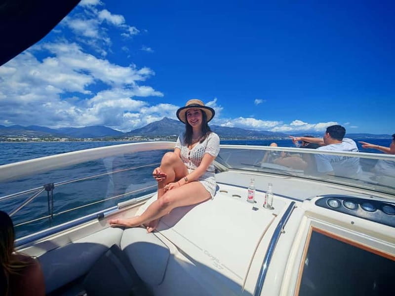 Marbella: 2-8 hour private luxury yacht cruise on a Targa37 or Targa48 - Four, six, and eight hours on the coast