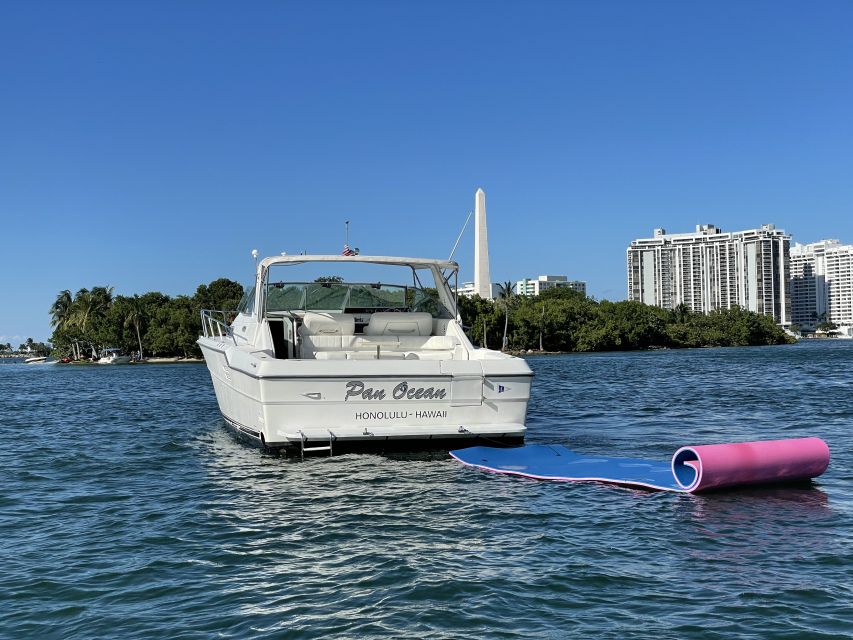 Miami: Private Yacht Rental Tour with Dolphins and Snorkel - Starting at 10800 Collins Avenue