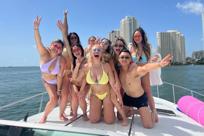 Miami Yacht Party – Discover Secret Spots w/ Captain & Drinks - A private party boat, not a standard sightseeing cruise