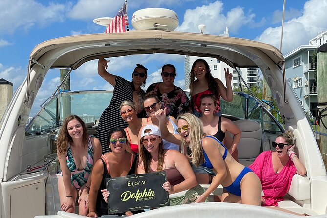 Miami Yacht Party – Discover Secret Spots w/ Captain & Drinks - Watching for dolphins, manatees, and fish