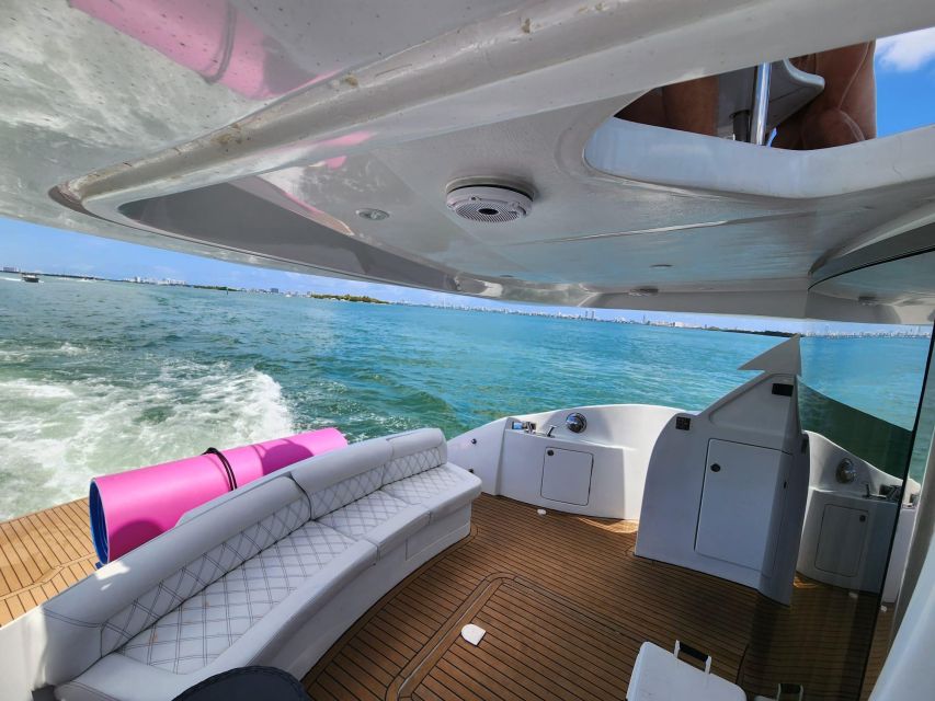 Miami Yacht Rental with Jetski, paddleboards, Inflatables - Inside The Yacht: Three Bedrooms, Three Bathrooms, And Sound