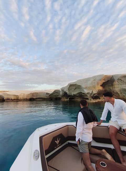 ❖ Milos: Small Group Yacht Tour—Kleftiko Sarakiniko Poliegos - What to bring and who should skip it