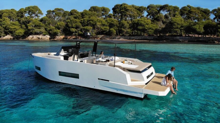 Mykonos: Private Cruise on a Brand New Luxury Yacht - A quieter stretch past Agrari Beach