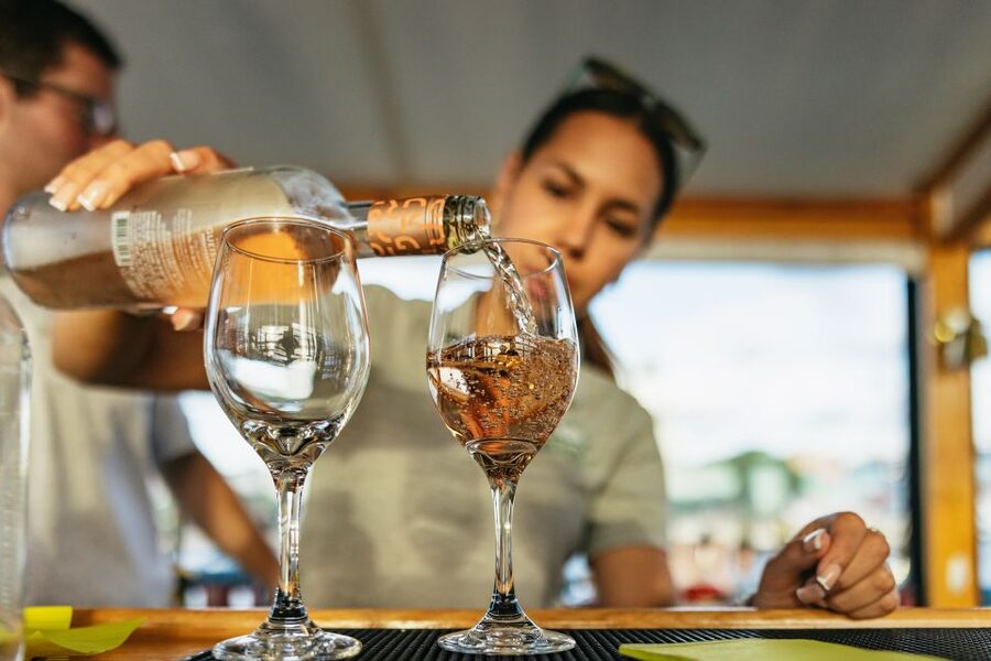 New York City: Sunset Yacht Cruise - Boarding a classic boat on the Hudson River
