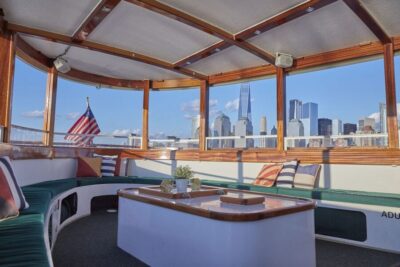 NYC: Sunset Cruise on a Small Yacht with a Drink
