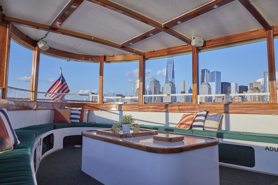 NYC: Sunset Cruise on a Small Yacht with a Drink - Leaving Pier 62 at Chelsea Piers
