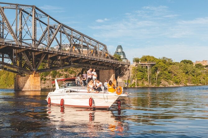 Ottawa: 1-Hr. Public Tour on a Real Yacht (Thurs. to Sun. @ 6 PM) - Parliament Hill from the Ottawa River