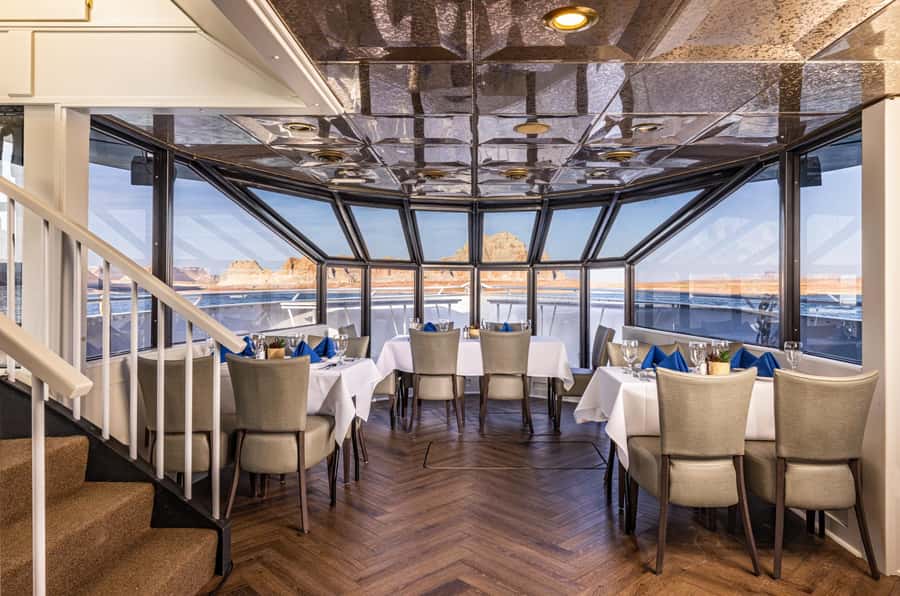Page: Wahweap Bay Canyon Princess Yacht Dinner Cruise - Dinner begins with salad, bread, and butter