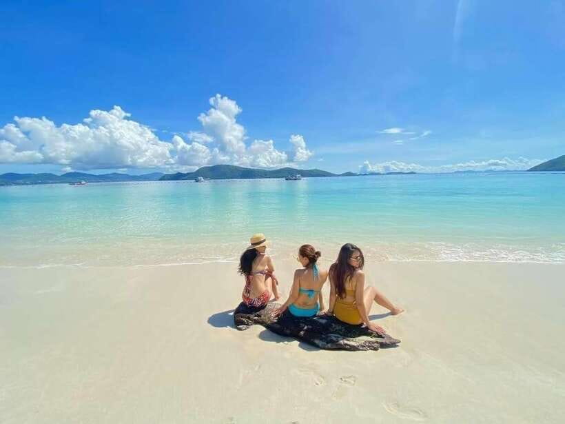Phuket: Coral Yacht Boat Tour to Coral Island with Sunset - Banana Bay on Raya Noi is about swimming time