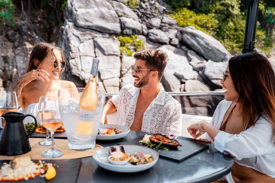 Phuket: Luxury HYPE Yacht to Phang Nga Bay and Hong Island - A polished yacht departure from Phuket