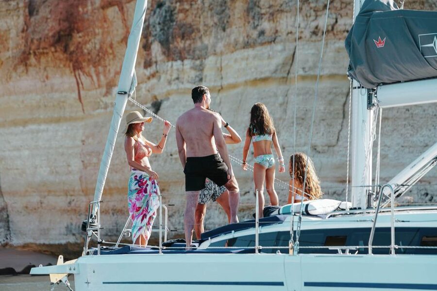 Portimao: Full Day Luxury Sail-Yacht Cruise - Watching for dolphins along the Algarve coast