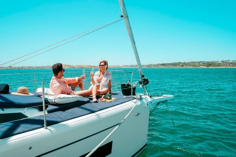 Portimao: Half-Day Sailing Yacht Cruise to the Benagil Caves - Leaving Portimão Marina For The Algarve Coast