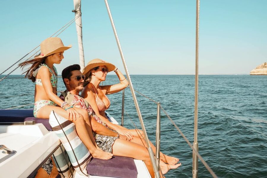 Portimao: Luxury Sail-Yacht Cruise with Sunset Option - Leaving Portimão Marina on a roomy sailing yacht