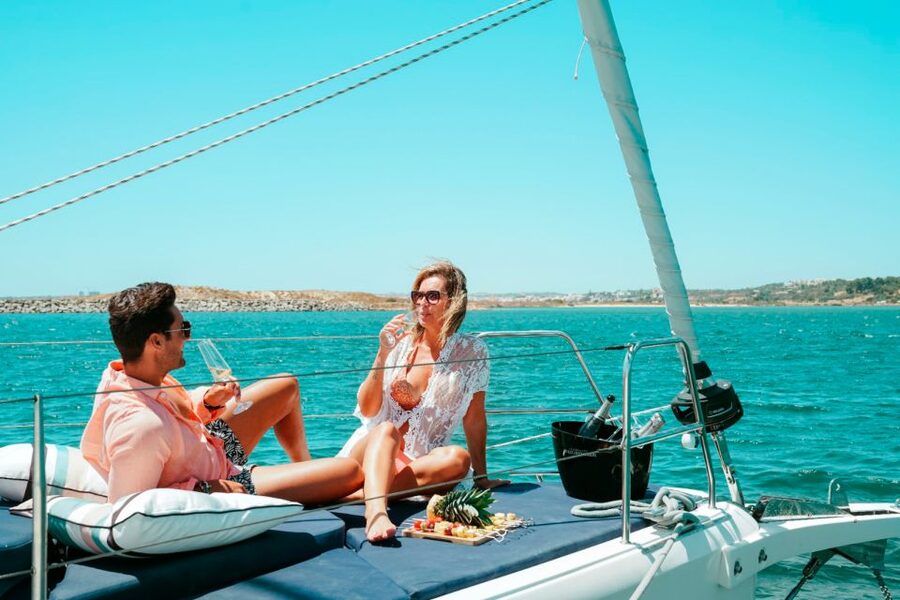 Portimao: Sunrise Luxury Sail-Yacht Cruise - Swimming, wildlife, and the limits of the sea
